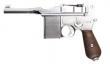 M712 Broomhandle Silver Short Barrell Full Auto Two Magazines GBB by Marushin